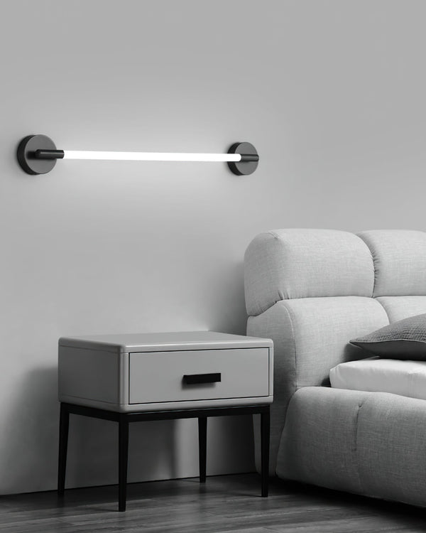 black silicone flexible led wall sconce