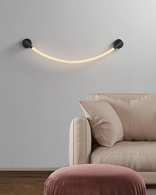 black silicone flexible led wall sconce