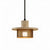 black yellow travertine mesh pendant light