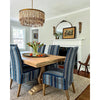 bohemian antique brass wood coconut bead chandelier