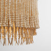 bohemian antique brass wood coconut bead chandelier