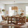 bohemian antique brass wood coconut bead chandelier
