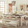 bohemian white wood bead iron chandelier