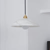 brass alabaster dome swag pendant light