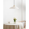 brass alabaster dome swag pendant light