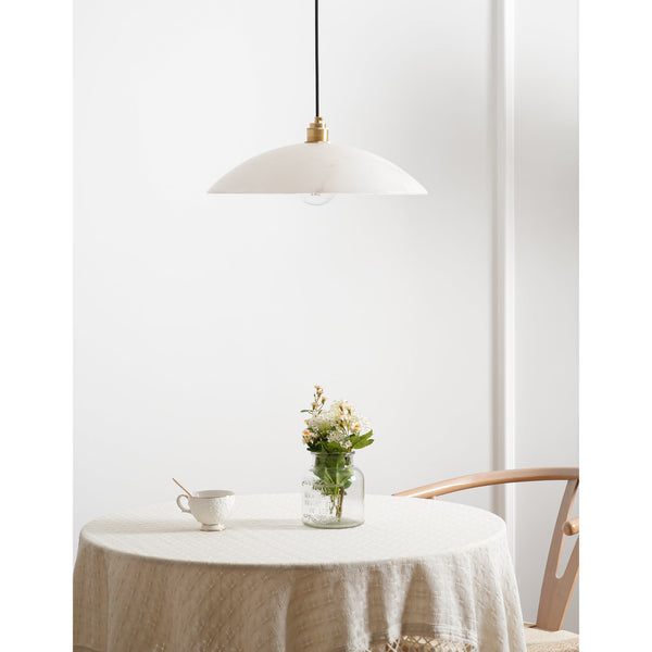 brass alabaster dome swag pendant light