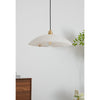 brass alabaster dome swag pendant light
