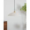 brass alabaster dome swag pendant light