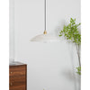 brass alabaster dome swag pendant light