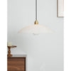 brass alabaster dome swag pendant light