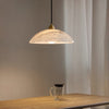 brass alabaster dome swag pendant light