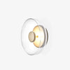 brass glass led wall sconce bedroom hallway