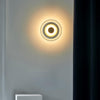 brass glass led wall sconce bedroom hallway