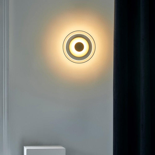 brass glass led wall sconce bedroom hallway