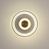 brass glass led wall sconce bedroom hallway