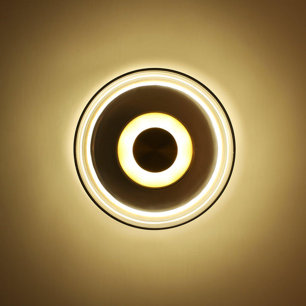 brass glass led wall sconce bedroom hallway