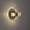 brass glass led wall sconce bedroom hallway
