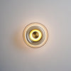 brass glass led wall sconce bedroom hallway