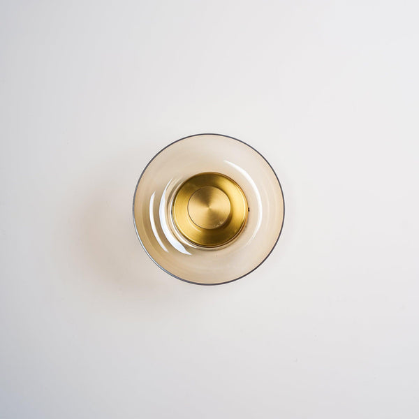 brass glass led wall sconce bedroom hallway
