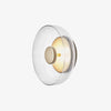 brass glass led wall sconce bedroom hallway