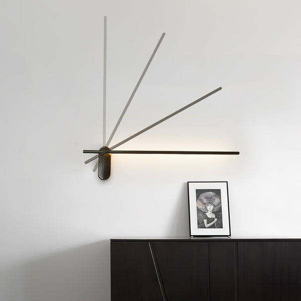 brass stick led wall sconce reading bedroom hallway