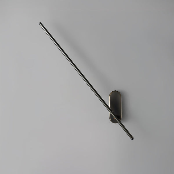 brass stick led wall sconce reading bedroom hallway