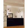 brass swing arm wall lamp with aluminum shade for bedroom and reading nook