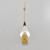 brass swing arm wall lamp with aluminum shade for bedroom and reading nook