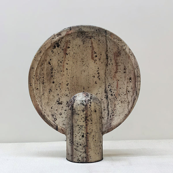 brown travertine table lamp for bedroom nightstand and living room