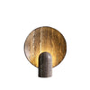 brown travertine table lamp for bedroom nightstand and living room