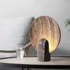 brown travertine table lamp for bedroom nightstand and living room