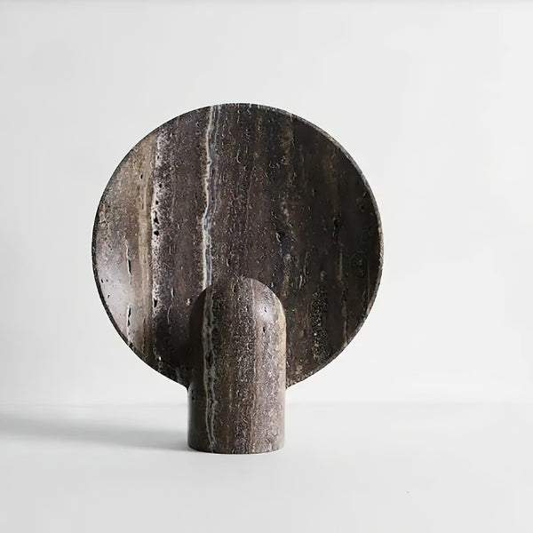 brown travertine table lamp for bedroom nightstand and living room