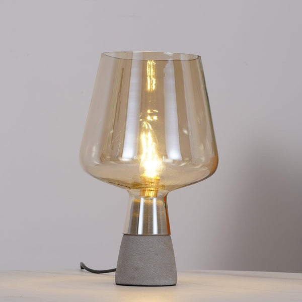 cement glass table lamp bedside living room