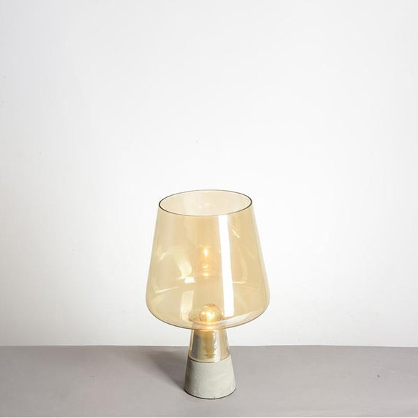 cement glass table lamp bedside living room