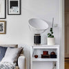 clear glass radar table lamp metal base for bedroom living room