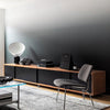 clear glass radar table lamp metal base for bedroom living room