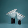 clear glass radar table lamp metal base for bedroom living room