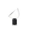 clear glass radar table lamp metal base for bedroom living room