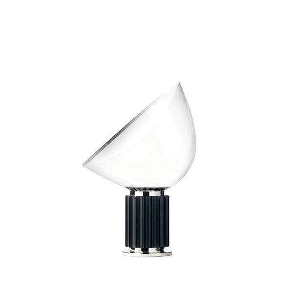 clear glass radar table lamp metal base for bedroom living room