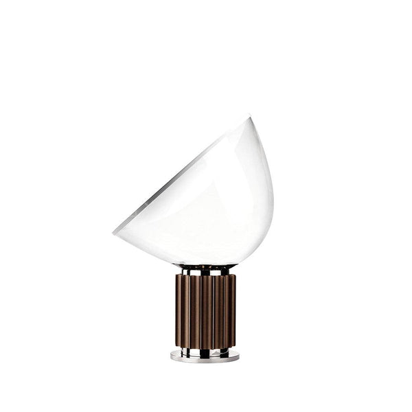 clear glass radar table lamp metal base for bedroom living room