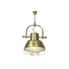 coastal bronze glass wave pendant light
