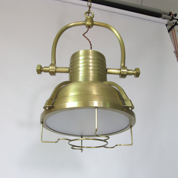 coastal bronze glass wave pendant light