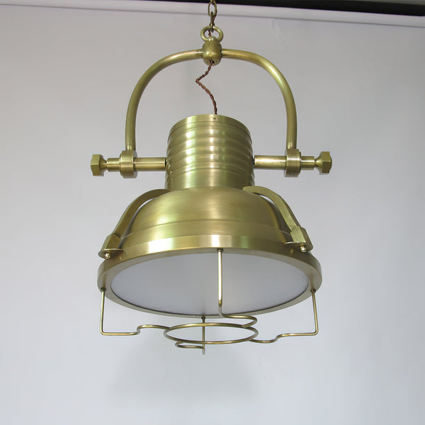 coastal bronze glass wave pendant light
