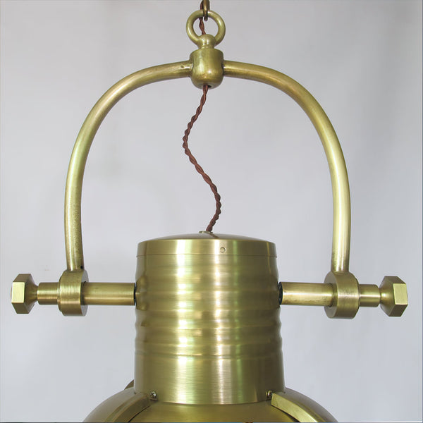 coastal bronze glass wave pendant light