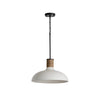 coastal white metal hemp rope dome pendant lamp