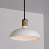 coastal white metal hemp rope dome pendant lamp