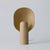 contemporary beige pink resin round table lamp