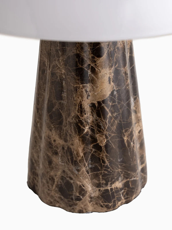 contemporary brown marble glass table lamp