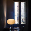 contemporary clear glass buds table lamp