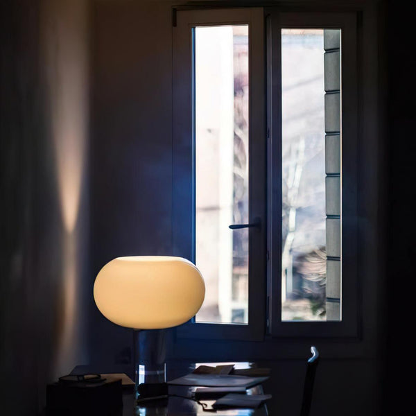 contemporary clear glass buds table lamp